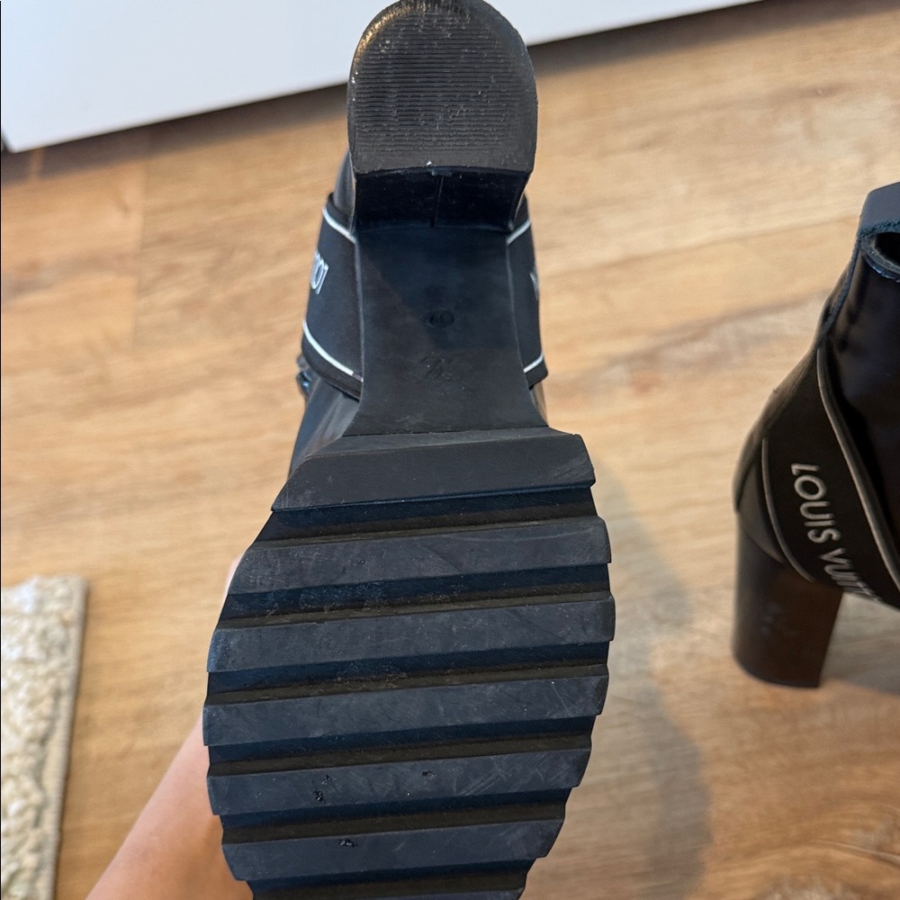 Louis Vuitton Black Patent Leather Combat Boots - Picture 10 of 15